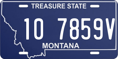 MT license plate 107859V