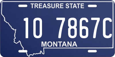 MT license plate 107867C