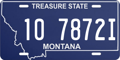 MT license plate 107872I