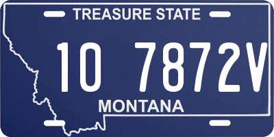 MT license plate 107872V