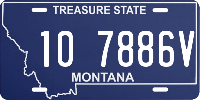 MT license plate 107886V