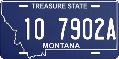 MT license plate 107902A