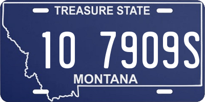 MT license plate 107909S