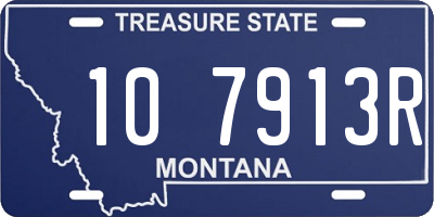 MT license plate 107913R