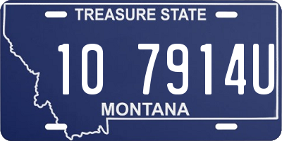 MT license plate 107914U