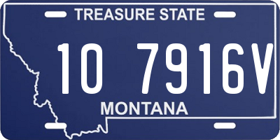 MT license plate 107916V