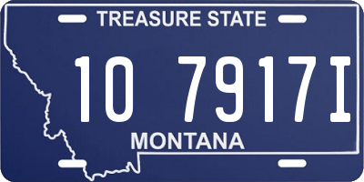 MT license plate 107917I