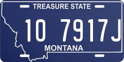 MT license plate 107917J