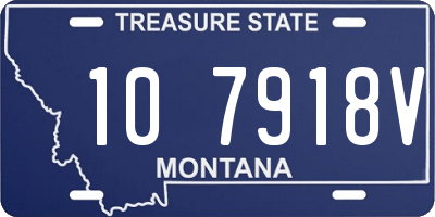 MT license plate 107918V