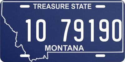 MT license plate 107919O