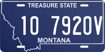 MT license plate 107920V