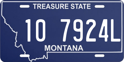 MT license plate 107924L