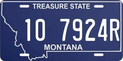 MT license plate 107924R