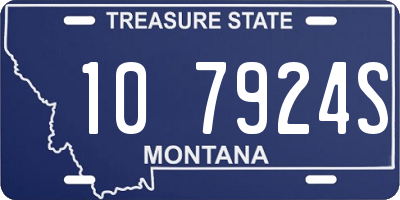 MT license plate 107924S