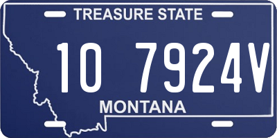 MT license plate 107924V