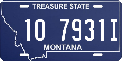 MT license plate 107931I