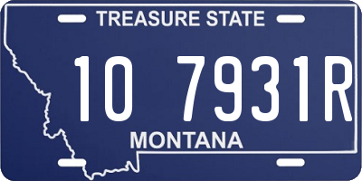 MT license plate 107931R