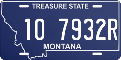 MT license plate 107932R