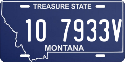 MT license plate 107933V