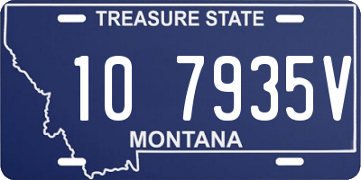 MT license plate 107935V