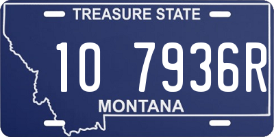 MT license plate 107936R