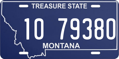 MT license plate 107938O