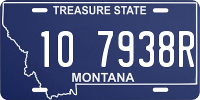 MT license plate 107938R