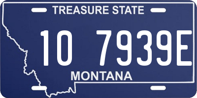 MT license plate 107939E