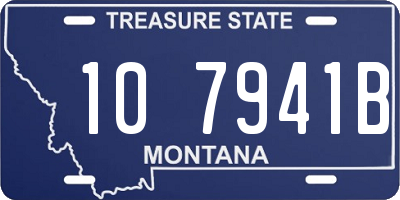 MT license plate 107941B