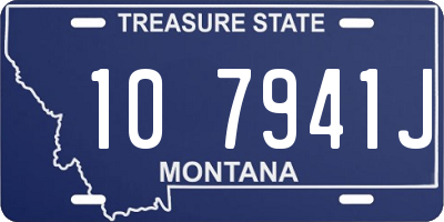 MT license plate 107941J