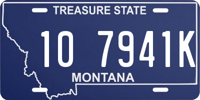 MT license plate 107941K