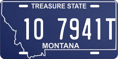 MT license plate 107941T