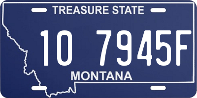 MT license plate 107945F