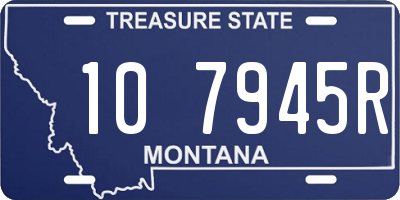 MT license plate 107945R