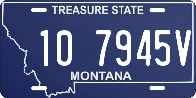 MT license plate 107945V