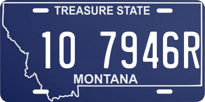 MT license plate 107946R