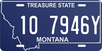 MT license plate 107946Y