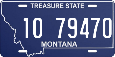 MT license plate 107947O