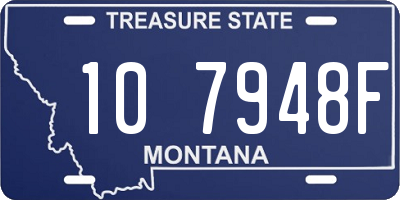 MT license plate 107948F