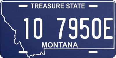 MT license plate 107950E