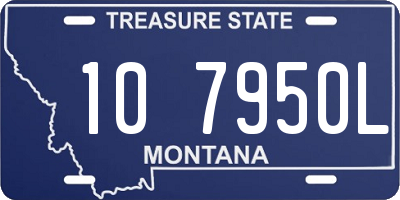 MT license plate 107950L