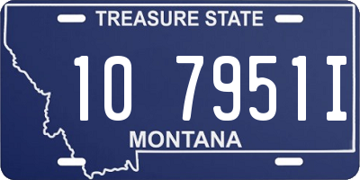 MT license plate 107951I