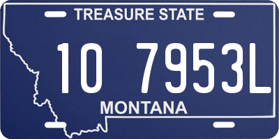 MT license plate 107953L