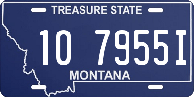 MT license plate 107955I