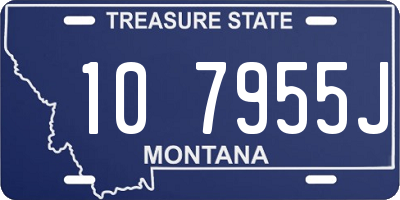 MT license plate 107955J