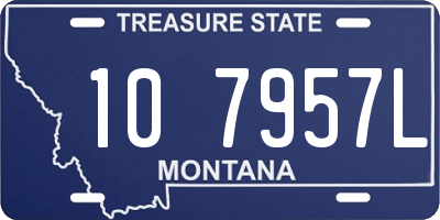 MT license plate 107957L