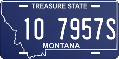 MT license plate 107957S