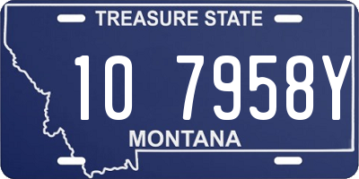 MT license plate 107958Y