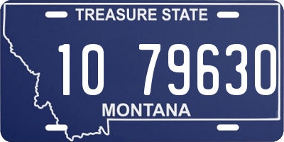 MT license plate 107963O