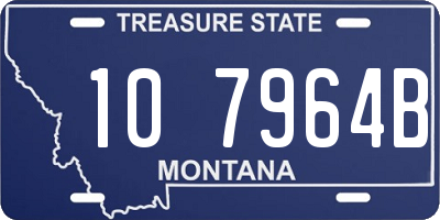 MT license plate 107964B